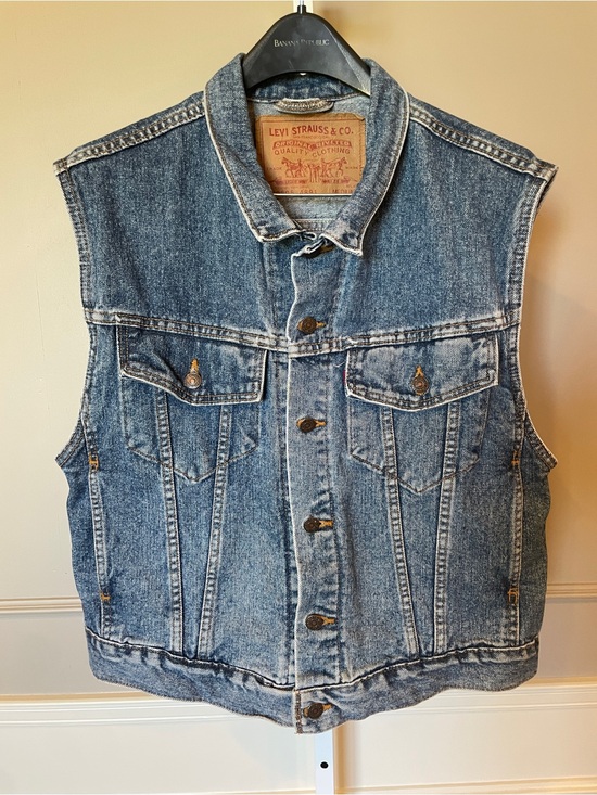 Levi's Other - Vintage Levi's Men's 80s 90s Big John Trucker Vest Medium Made in USA 70595